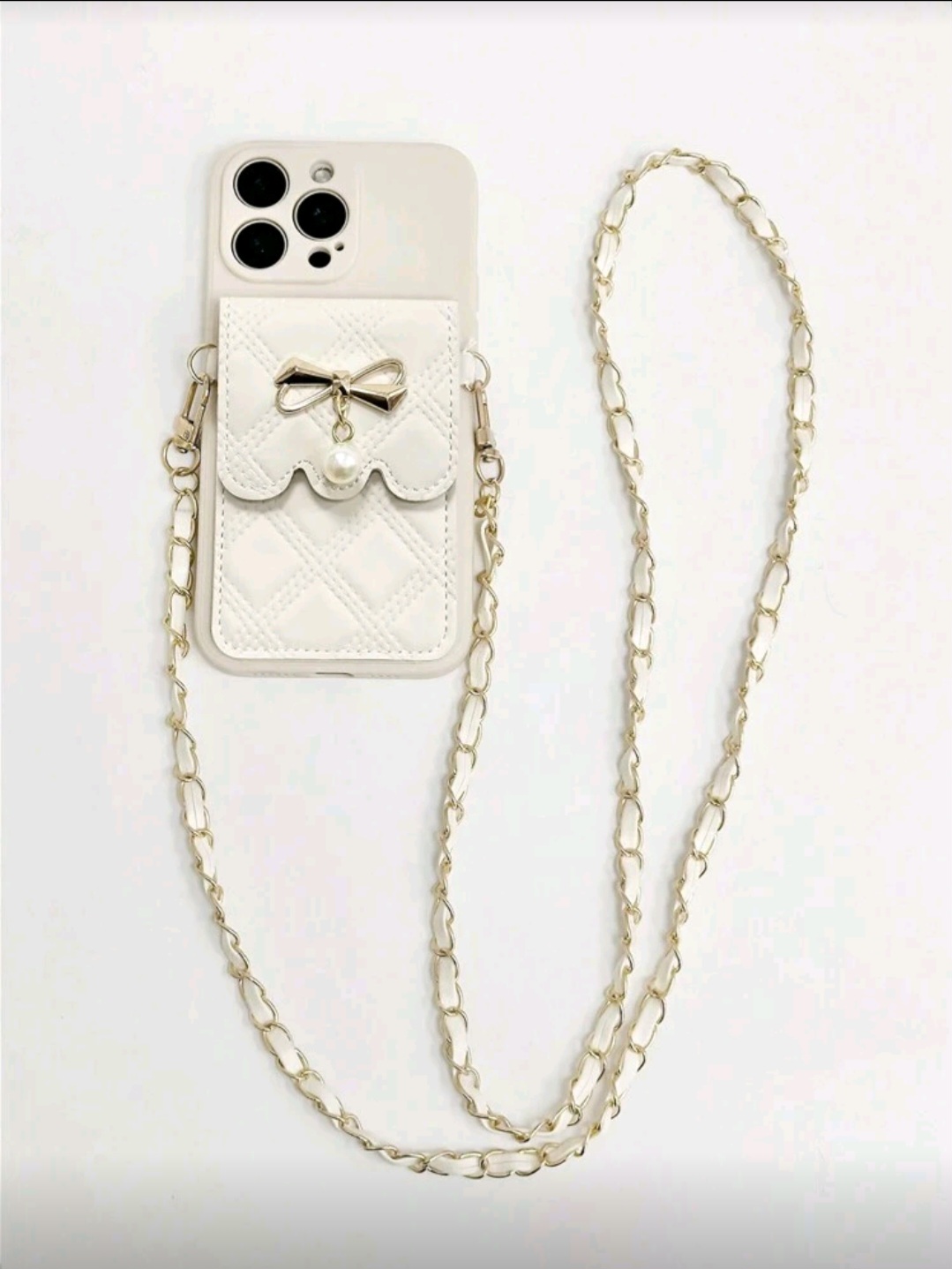 Coque girly style Sac bandoulière avec perles